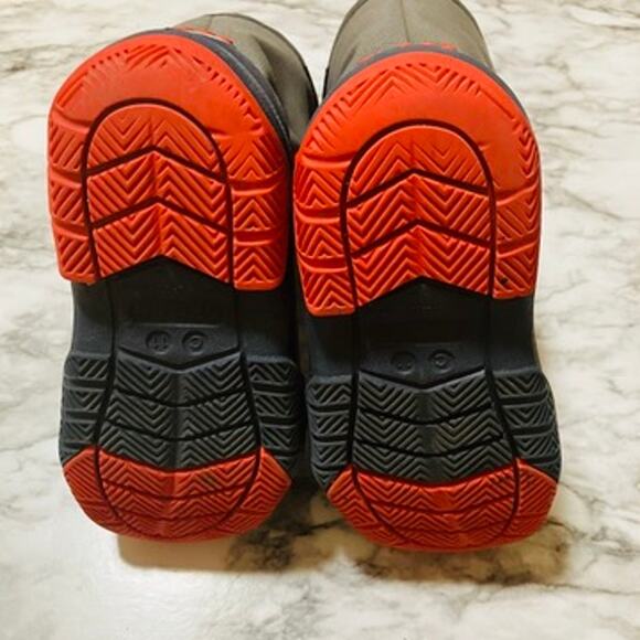 Crocs Kids Swiftwater Waterproof Boots C11 Grey Red Rain Snow - Picture 7 of 8